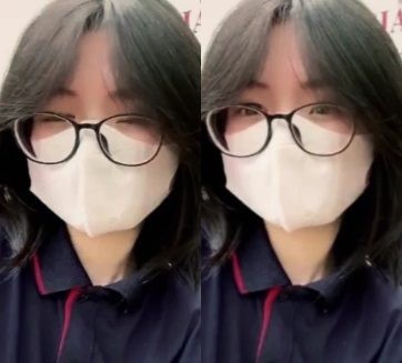 Em Ngọc Lam kính cận với vẻ ngoài táo bạo