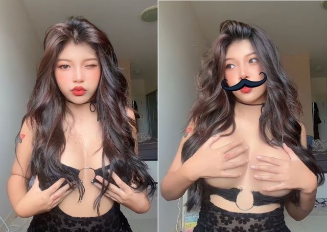 Gái xinh ngực lớn lần đầu bị lộ phim sex