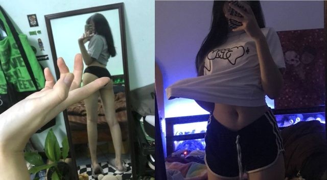 Người yêu chân dài khoái nằm trên anh
